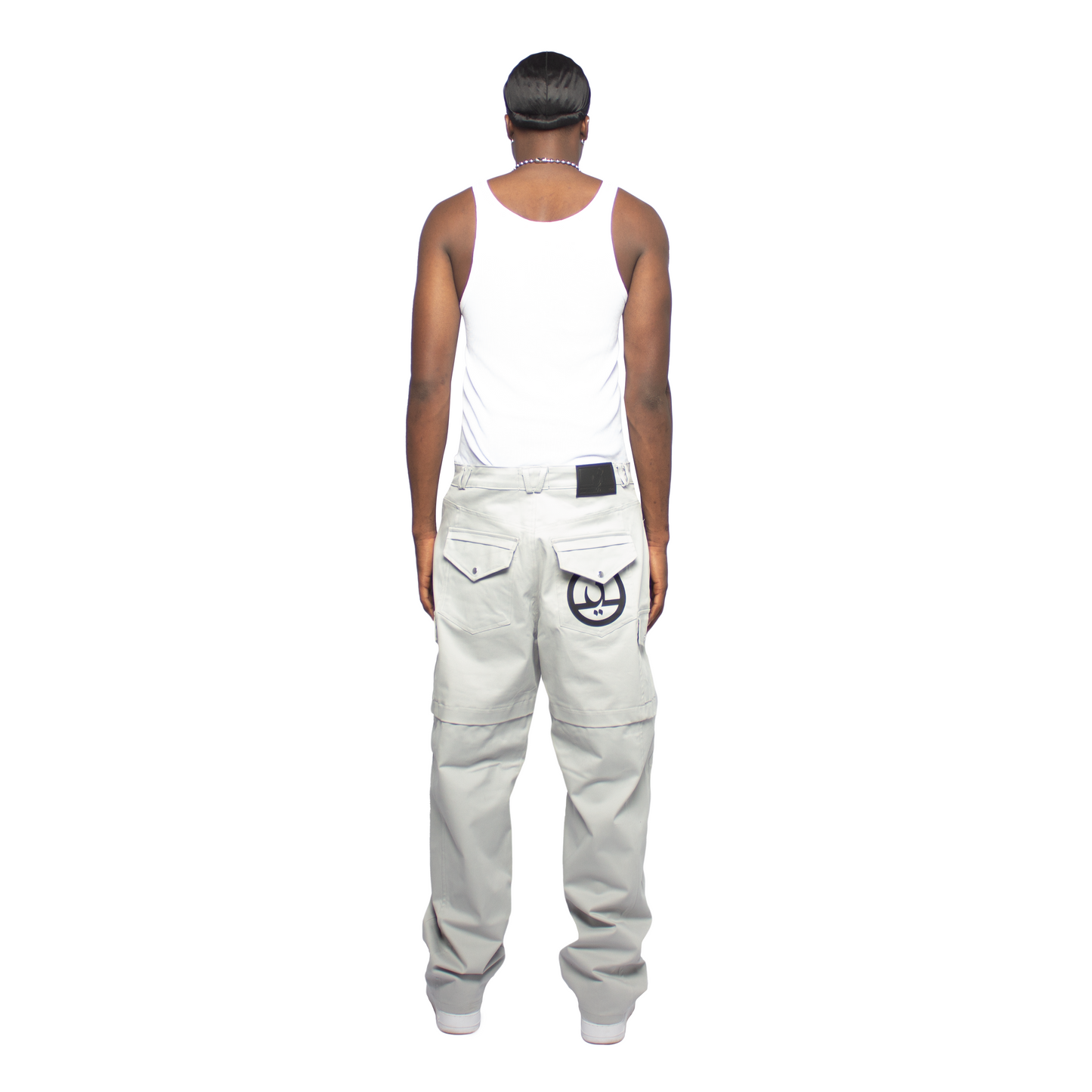 GREY CARGO PANTS