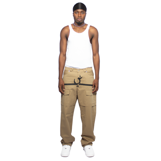 BEIGE CARGO PANTS