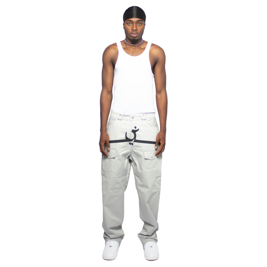 GREY CARGO PANTS
